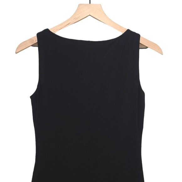 Ralph Lauren Black All Occasions Sleeveless Ruched Sheath Dress Sz 2 - Picture 4 of 8